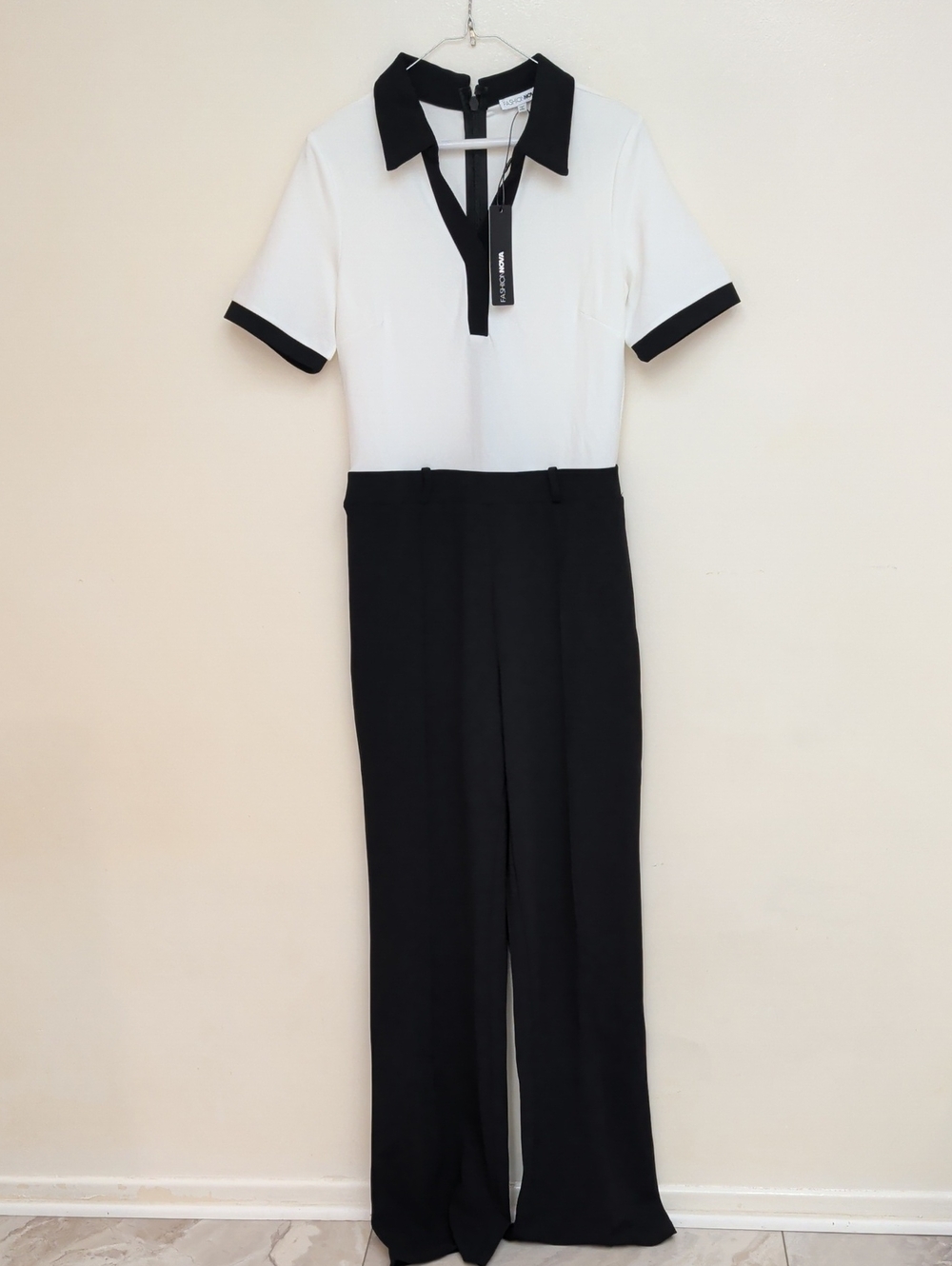 Cute Black And White  NWT Fashion Nova Jumpsuit